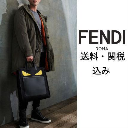 FENDI フェンディ コピー トートバッグBAG BUGS モンスター レザーポケット 8063002